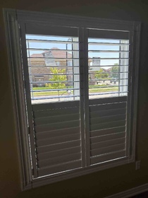 California shutters in half open position